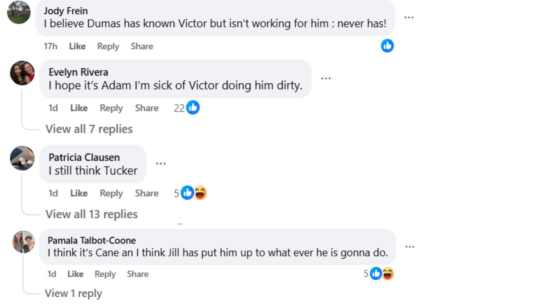 Comments by fans on the post (Image via Facebook/@Dennis Guzalak)